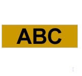 Brother Gloss Non-Laminated Labelling Tape - 18mm, Black/Gold (TZ-N841)